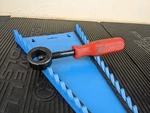 #AZ414 Mac Tools Usa Chisel Punch Holder KS10A Red Hard Handle Adjustable. Fixed Price $19.95.