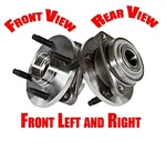 05-10 Cobalt No Abs 4 Studs 2 Front Wheel Bearing Axle Hubs 1PR. Fixed Price $120.00.