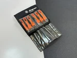Snap-on Tools SGFMN106 Orange 6PC Soft Grip Miniature File Set Kit Bag. Fixed Price $85.49.