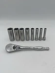 Matco 1/4 Drive Metric Deep Socket Set AP5T Ratchet 5MM-14MM Usa. Fixed Price $69.00.