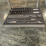 Snap-on 153GSS05FMDT Pc 1/4 Essential Metric Sae Sockets Ratchets Extensions. Fixed Price $1699.95.