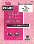 1976 Gmc Sprint Chevrolet El Camino Repair Shop Service Manual Supplement. Fixed Price $19.95.