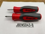 Snap-on Tools Rare 2PC Hard Grip Standard Instinct Handle Stubby Screwdriver Set. Fixed Price $99.95.
