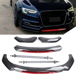 For Audi Front Bumper Lip Spoiler Splitter+strut Rods Carbon Fiber. Fixed Price $52.78.