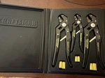 Vintage Craftsman 45191 Set 3 Professional Robo Grip Pliers W/ Jaw Guards Usa. Fixed Price $84.95.