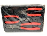 New Snap-on 3PC Red Soft Grip Service Pliers Set Plwirekitr 786CFO 29CF. Fixed Price $219.99.