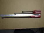 43395 New Craftsman Usa 3PC Red Hard Handle Strike Cap Pry Bar Set - 12" 17" 25". Fixed Price $110.00.