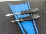 #BG016 Snap On Tools SDD42 SDD44 Black Flat Slotted Screwdrivers Square Shank. Fixed Price $44.95.