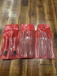 Snap-on 11PC Swiss Pattern Miniature File Set With Handles Model HBFN120A. Fixed Price $135.00.