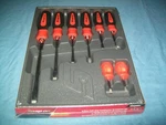 New Snap-on Instinct Orange Soft Handled 8-PIECE Screwdriver Set SGDX80BO. Fixed Price $189.99.