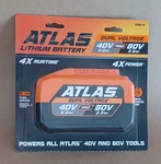 Atlas 80V 40V Dual Voltage 2.5 Ah/ 5.0 Lithium Power Tool Battery New 57014. Fixed Price $147.00.