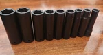 Snap-on 1/2" Drive 9 Piece Sae Point Deep Impact Socket Set 7/16"-1" Sim Ser. Fixed Price $99.00.