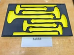Snap-on Tools New Hiviz Foam Organizer For 6PC Dead Blow Hammer Set FMHBBD02BHV. Fixed Price $129.95.