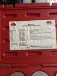 Mac Tools Bearing Race And Seal Driver Set 10-PIECE BRD129MA. Fixed Price $125.00.
