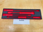 Snap-on Tools Red Foam Organizer For 5PC Striking Prybar Demo Chisel FMPR01BR. Fixed Price $149.95.