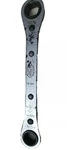 Ratcheting Point Box Wrench Vintage Langline 1/2"- 9/16" RB-1618 Usa. Fixed Price $14.88.