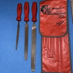 Snap-on HBF500 4 Piece Red Hard Handle Mixed File Set With Case / Usa. Fixed Price $135.00.