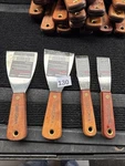 Rare 4PC Sears Craftsman Usa Nos Wall Scraper Knife Chisel Putty Set Rosewood. Fixed Price $109.00.