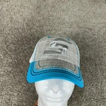Snap Hat Mens One Size Gray Blue Mesh Strap Back Mechanics Cap Choko. Fixed Price $8.96.