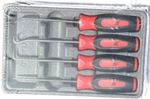 New Snap-on 4-PC Miniature Red Soft Handle Pick Set SGASA204CR. Fixed Price $64.99.