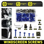 155PCS Blue Complete Bolt Kits Motorcycle Universal M5 M6 Screws Nuts Clip Tools. Fixed Price $21.84.