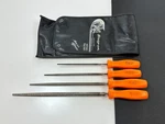 Snap-on Tools Usa HBF200O Rare Orange Round File Set W/ Kit Bag C0413O. Fixed Price $166.24.