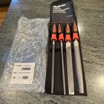 Snap On SGHBF600AO Orange 4 Pc File Handle Set With Pouch New. Fixed Price $269.95.