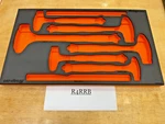 Snap-on Tools New Orange Foam Organizer For 6PC Dead Blow Hammer Set FMHBBD02BO. Fixed Price $129.95.