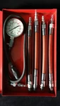 Snap-on Tools: Vintage Compression Gauge Set With Original Metal Case (KRA-124A). Fixed Price $98.95.