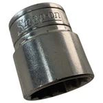 Snap-on Chrome Socket F-221 11/16" Sae 12PT 3/8" Drive Shallow Usa Mechanic Tool. Fixed Price $12.37.
