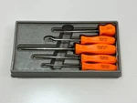 Snap-on Tools 5PC Orange Hard Handle Regular Full Pick & Hook Set In Tray. Fixed Price $174.99.