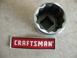 New Craftsman 1/2" Drive Sae Inch Socket Point Wrench - Any Size. Fixed Price $10.95.