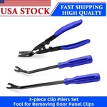 Auto Blue Fastener Puller Repair Clip Pliers Trim Upholstery Pry Removal Tool Us. Fixed Price $7.77.