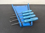 #BN604 Snap-on Tools Pearl Blue Hard Handle 3 Piece Mini Pick From ASA204 Set. Fixed Price $129.95.