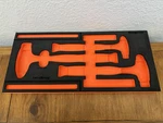 Snap-on Tools Foam Organizer Orange Dead Blow Ball Peen Hammer Set FMHBBD04B New. Fixed Price $45.00.