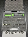 Snap-on Tools Usa New Green Ratcheting Screwdriver Master Set W/case SGDMRC44FG. Fixed Price $599.95.