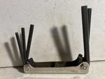 Mac # HKP51 Folding Hex Allen Wrench Set Keys, 3/16" - 3/8" Vgc. Fixed Price $14.00.