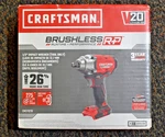 Craftsman 20V Brushless Cordless Impact Driver, 1/2 In, Tool Only (CMCF921B). Fixed Price $149.99.