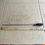 Snap-on SDD4100 Flathead Screwdriver Slotted Regular Long Black Handle, 19". Fixed Price $40.00.