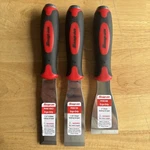 Snap On Tools 3PC Striking Scraper Chisel Set Red Soft Grip PKNC300 New. Fixed Price $209.95.
