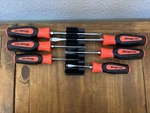 Snap-on Tools Combination Screwdriver Set Orange Soft Grip New Usa SGDX60B. Fixed Price $140.00.