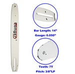 14" Chainsaw Guide Bar 3/8'' Lp Fits Husqvarna, Echo, Craftsman, Poulan And More. Fixed Price $19.50.