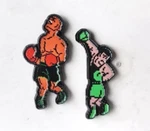 Mike Tyson's Punch-out Pin Set Nintendo Little Mac Punching. Fixed Price $14.99.