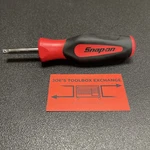 Snap-on Tools Usa New Red 1/4" Soft Grip Standard Shank Driver SGT4B. Fixed Price $45.00.