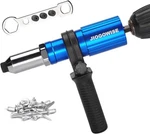 Jiogowise Professional Rivet Gun Adapter Kit,electric Power Drill Blue. Fixed Price $34.93.