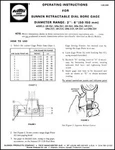 Sunnen Retractable Dial Bore Gage Instruction Manual. Fixed Price $8.50.