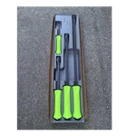 Snap-on SPBS704AG 4-PIECE Metal Striking Pry Bar Set Green/black Handles. Fixed Price $220.00.