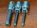 Mac Hex Bit Socket ADAPTORS--3/8" Drive --3/8"-X120D, 3/16"-X66D, 7/32"-X76D. Fixed Price $15.50.