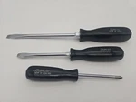 Vintage Snap On Tools 3PC Phillips Flathead Black Handle Screw Driver Ssd 4-6-31. Fixed Price $27.95.