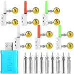 6 Pcs Fishing Glow Sticks Led Night Alert Pole Light Rechargeable Battery. Fixed Price $30.63.